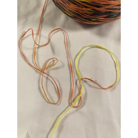 Fancy Cone Cotton Yarn Colorful Slub Yarn 400g #387 - Picture 4 of 5